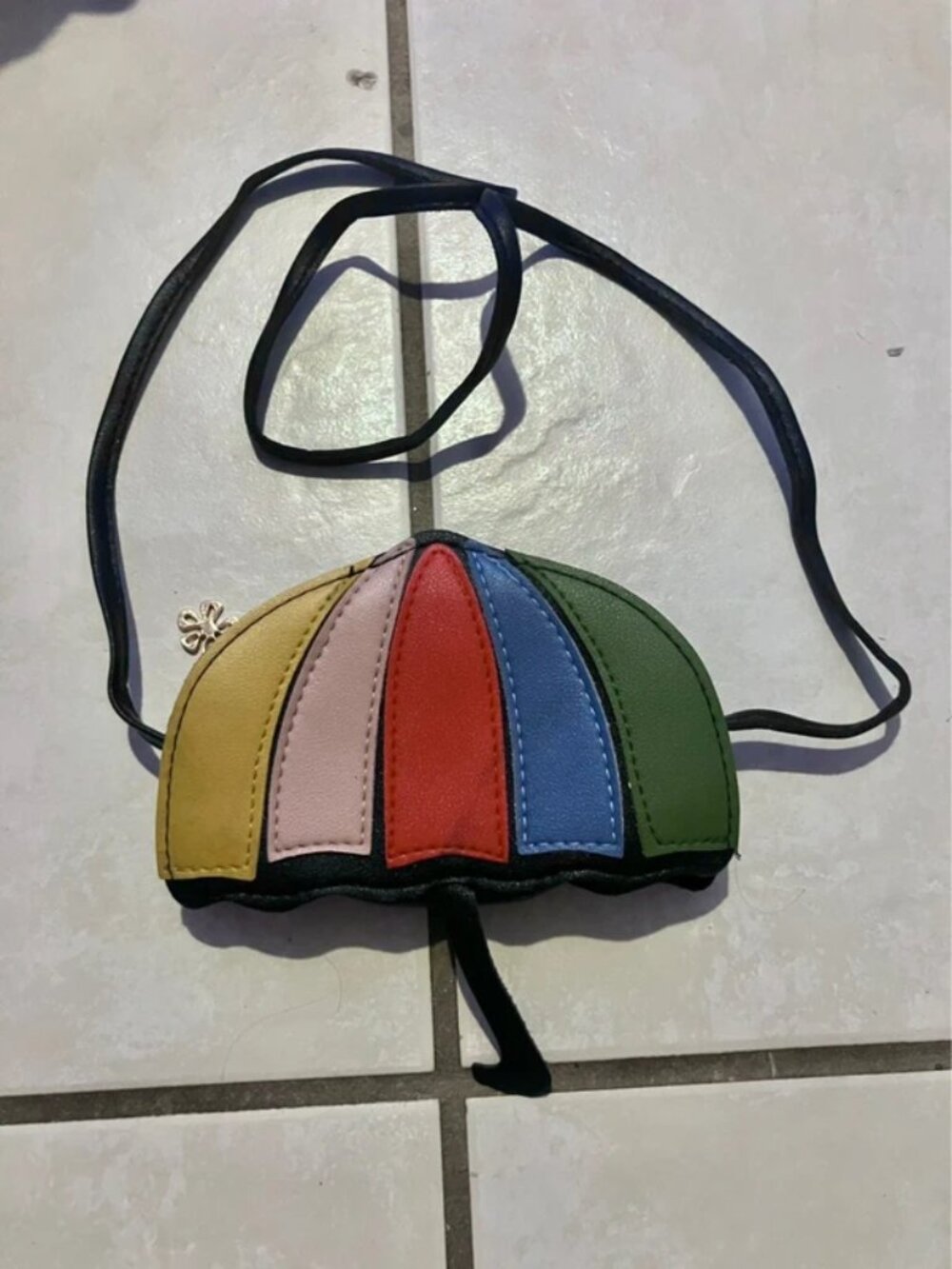 Umbrella Mini Purse Crossbody Small Multicolor Colorblock Shoulder Bag Handbag